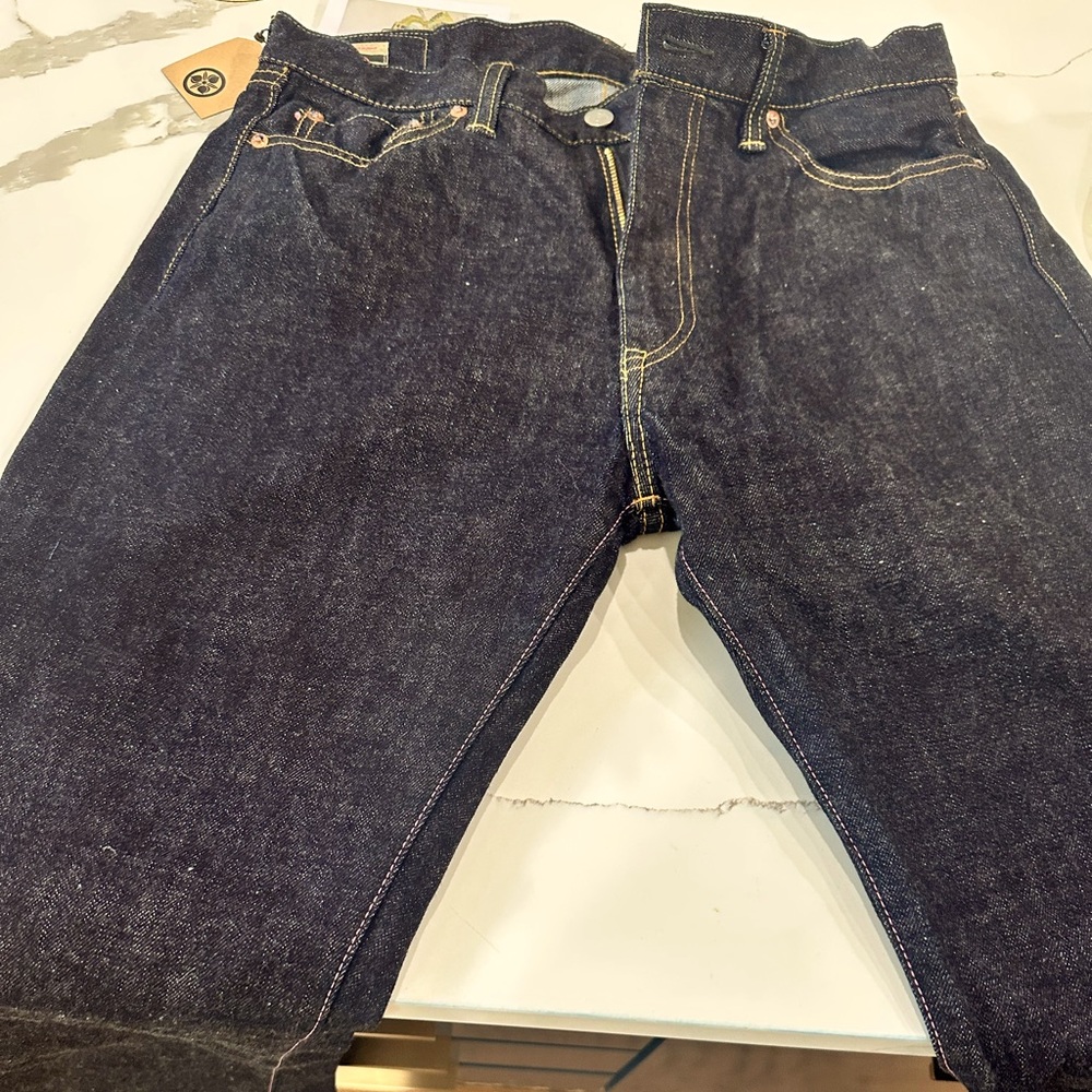 Momotaro Jeans 15.7 oz Sandorized Classic Middle Straight 33x31”